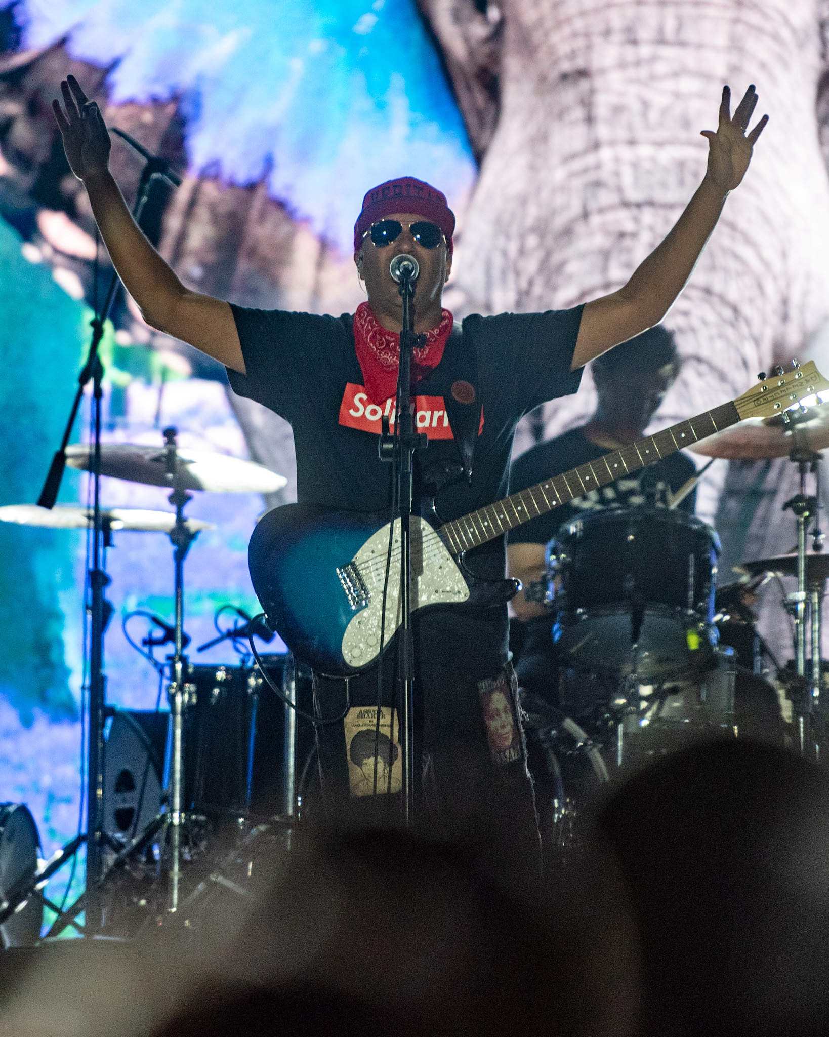 Tom Morello no Best of Blues em São Paulo. Crédito: Leca Suzuki