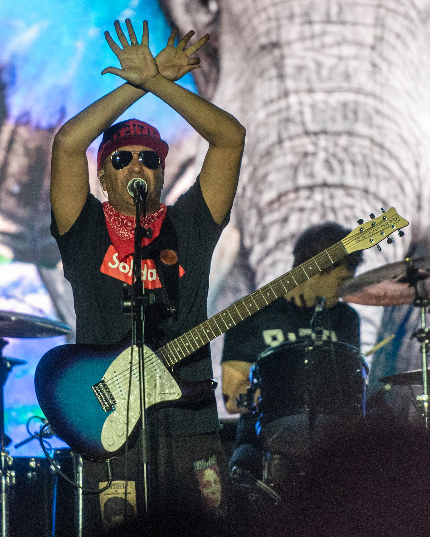 Tom Morello no Best of Blues em São Paulo. Crédito: Leca Suzuki