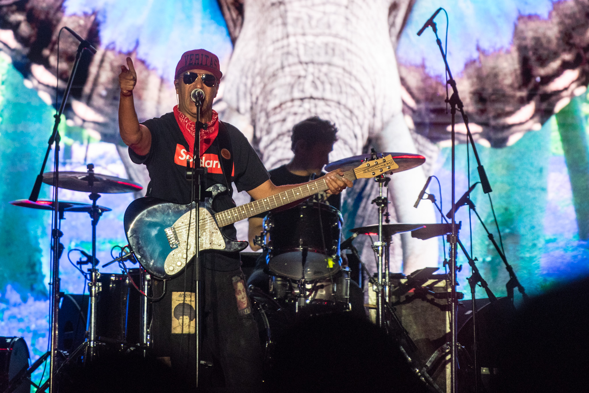 Tom Morello no Best of Blues em São Paulo. Crédito: Leca Suzuki