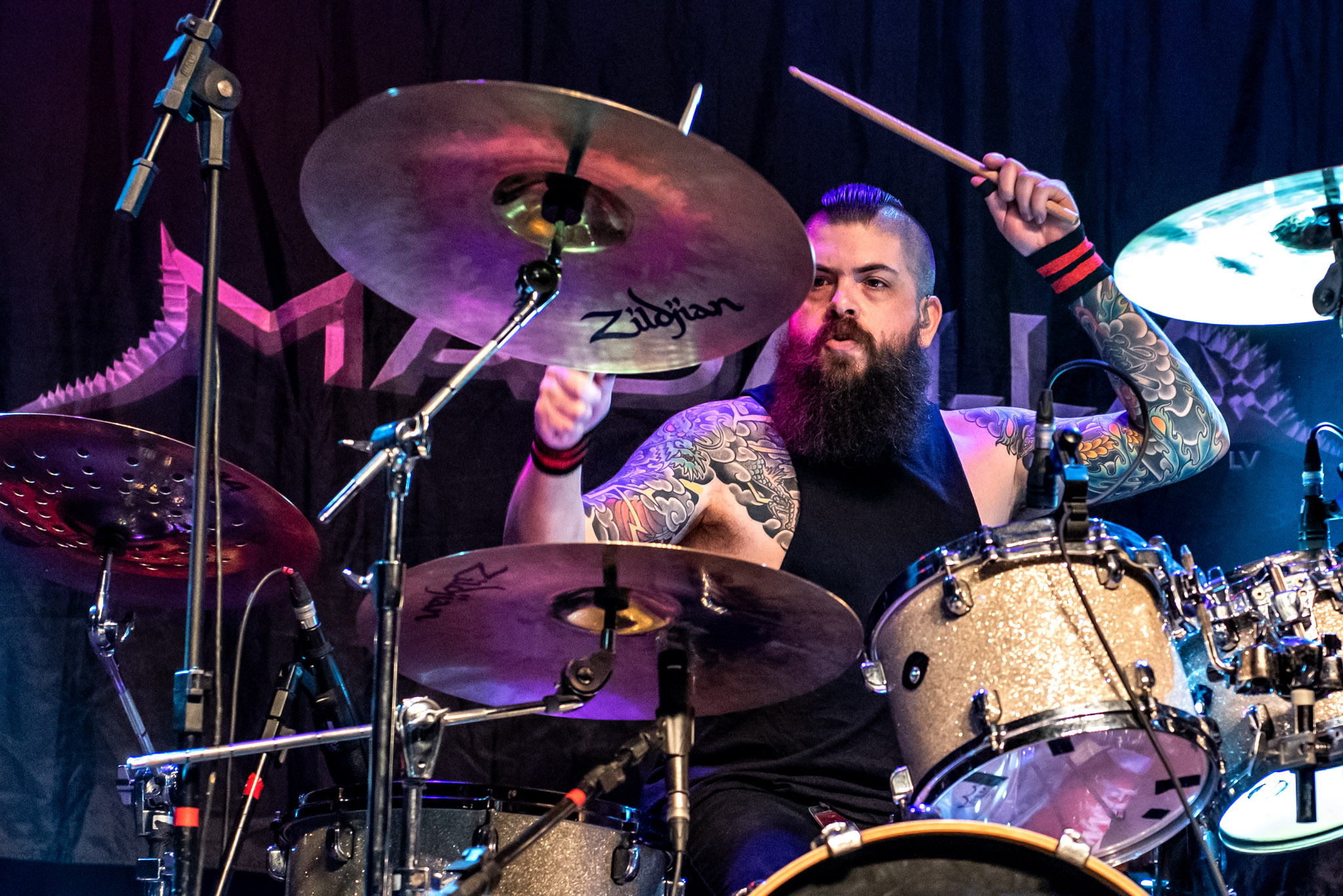 Madzilla abrindo para o Saxon em São Paulo. Crédito: Leca Suzuki