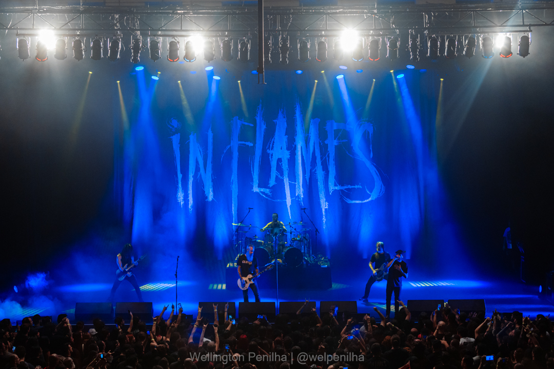 In Flames em São Paulo. Créditos: Wellington Penilha