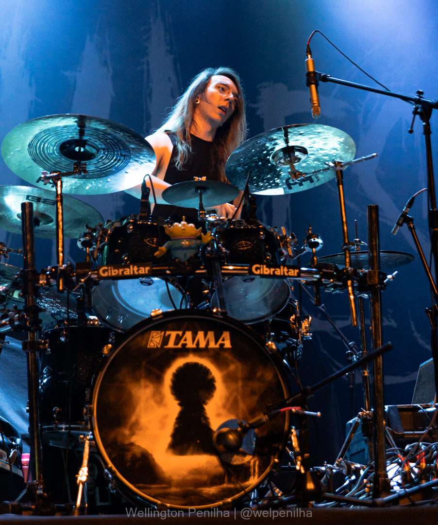 Kryour abrindo o show do In Flames em São Paulo. Créditos: Wellington Penilha