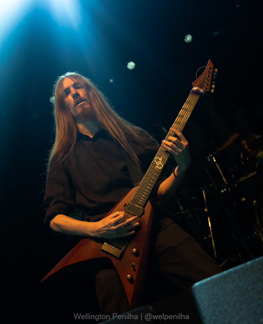 Kryour abrindo o show do In Flames em São Paulo. Créditos: Wellington Penilha