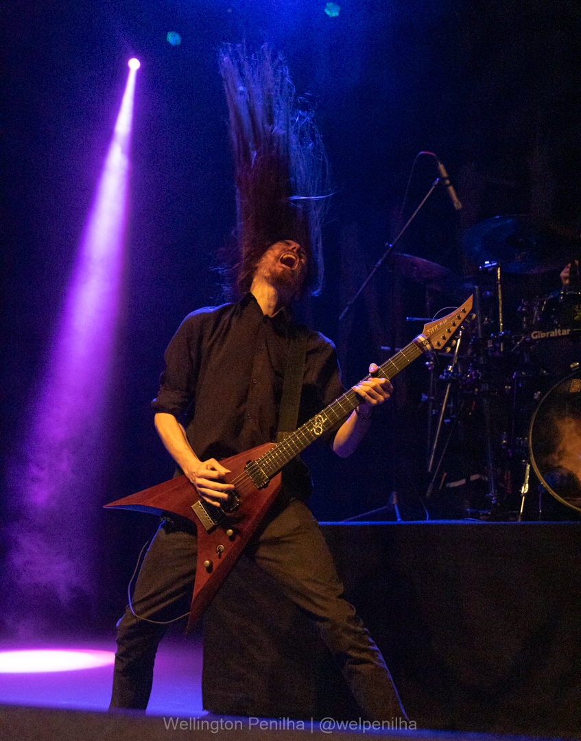 Kryour abrindo o show do In Flames em São Paulo. Créditos: Wellington Penilha