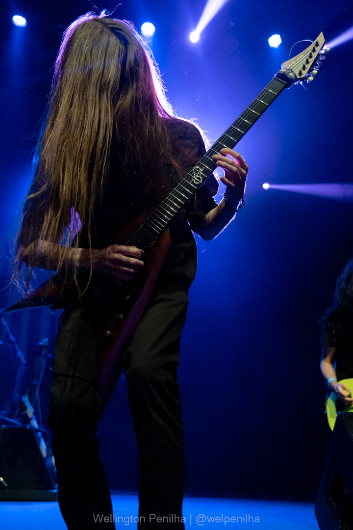 Kryour abrindo o show do In Flames em São Paulo. Créditos: Wellington Penilha