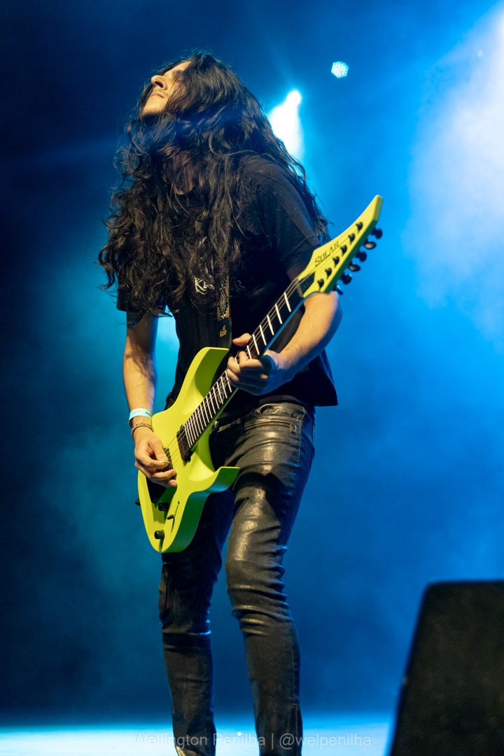 Kryour abrindo o show do In Flames em São Paulo. Créditos: Wellington Penilha