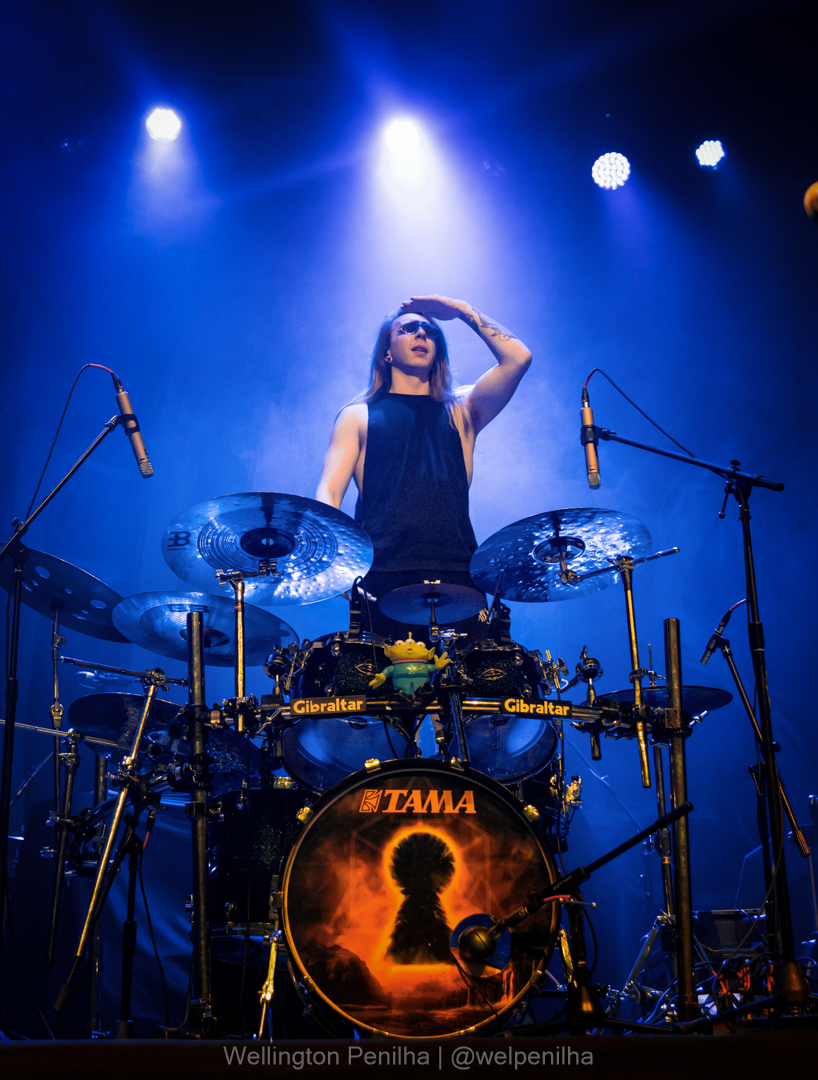 Kryour abrindo o show do In Flames em São Paulo. Créditos: Wellington Penilha