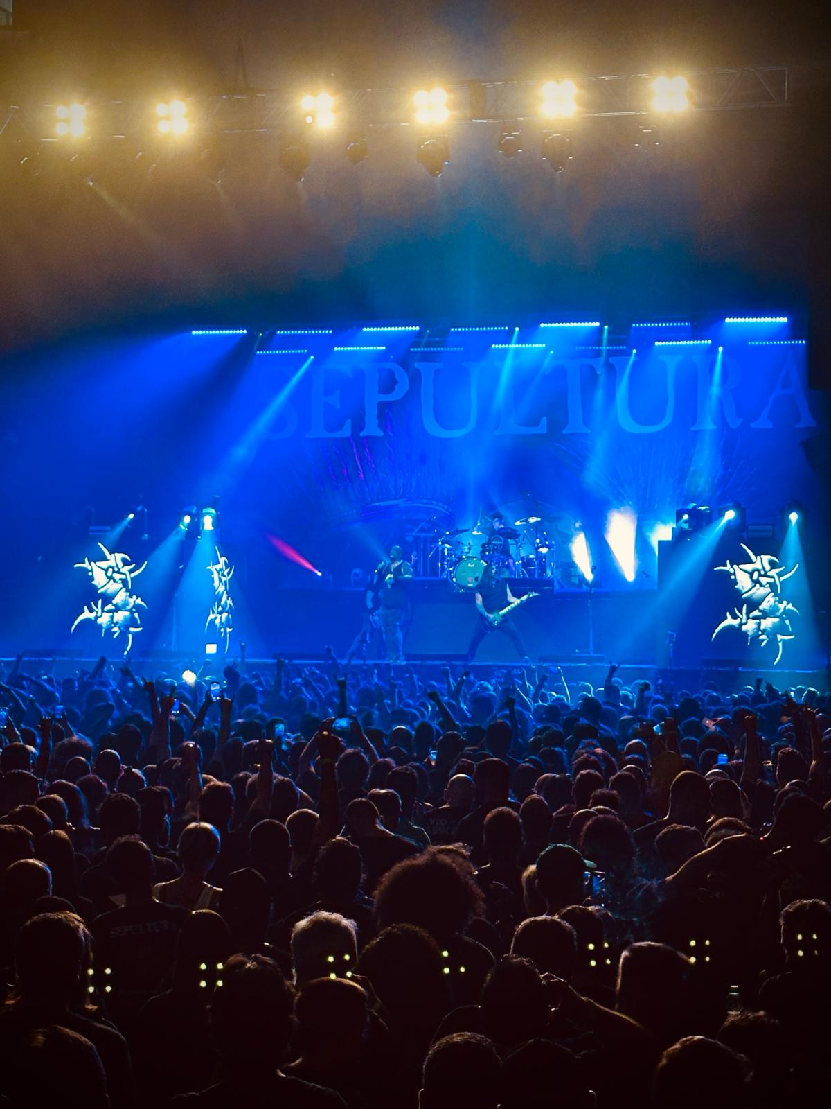 Show do Sepultura em Belo Horizonte. Crédito: @melhummel