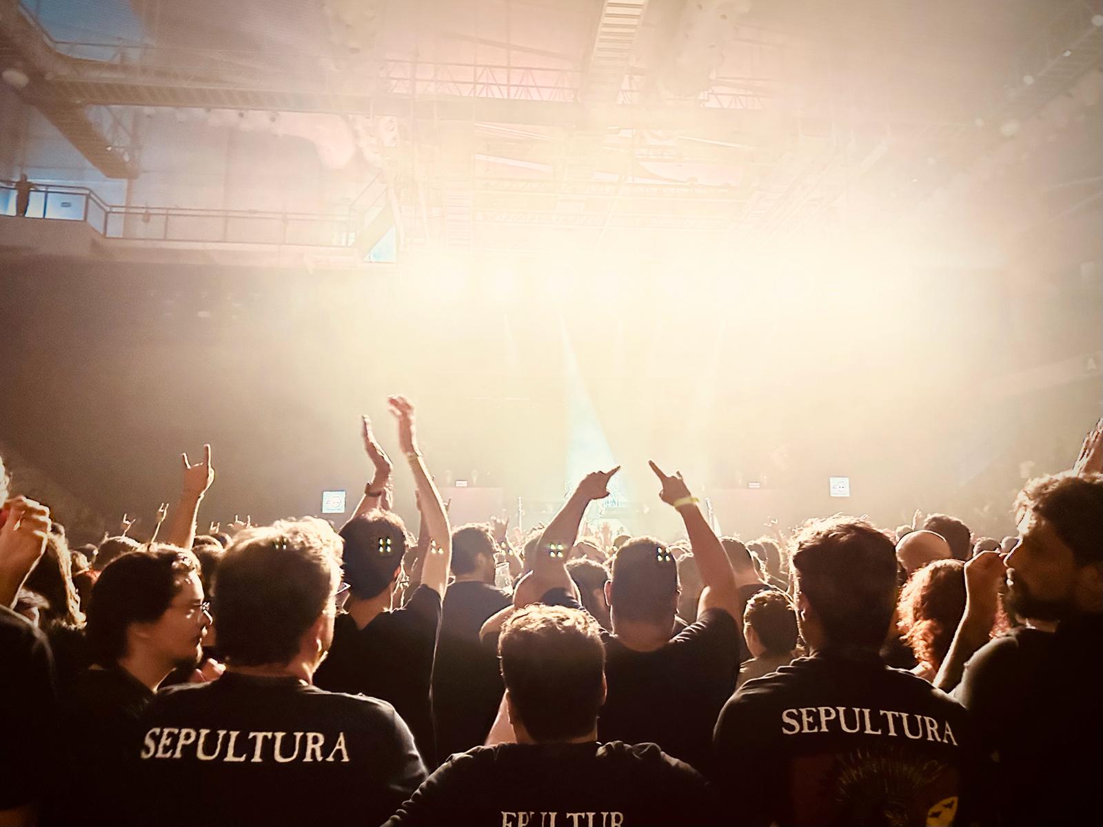 Show do Sepultura em Belo Horizonte. Crédito: @melhummel