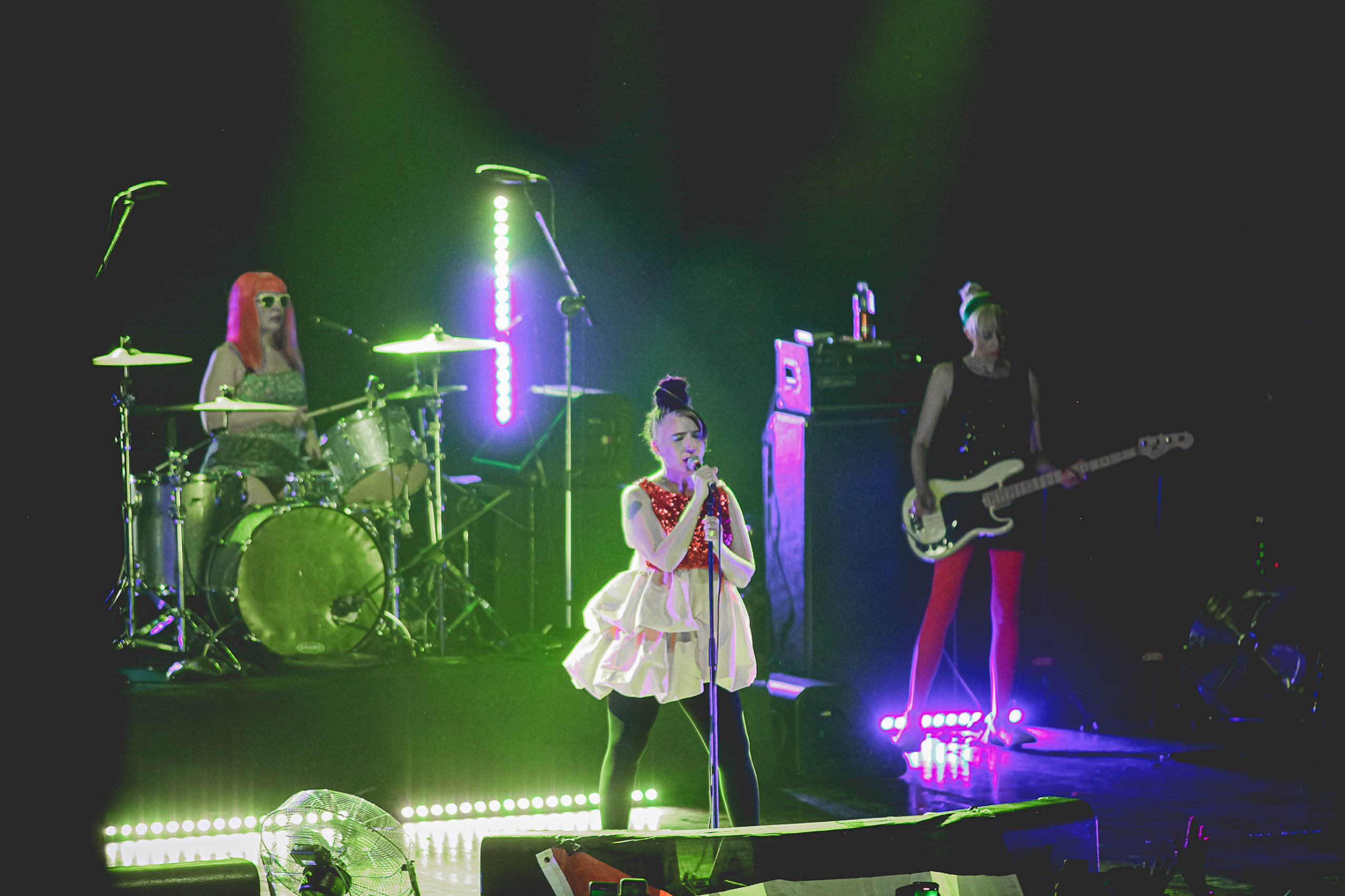Bikini Kill na Audio, em São Paulo. Crédito: Jéssica Marinho