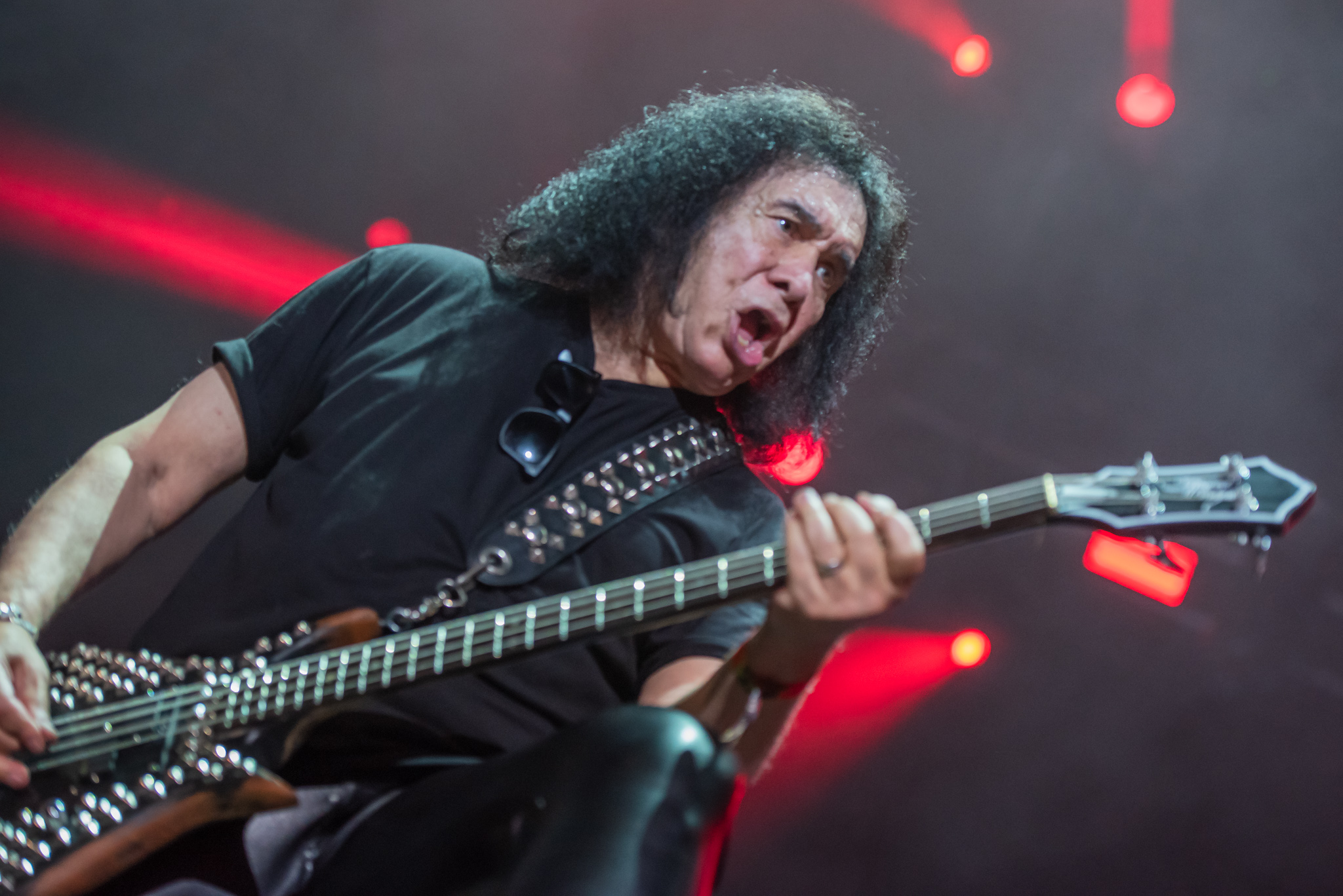 Gene Simmons no Summer Breeze 2024. Crédito: Leca Suzuki