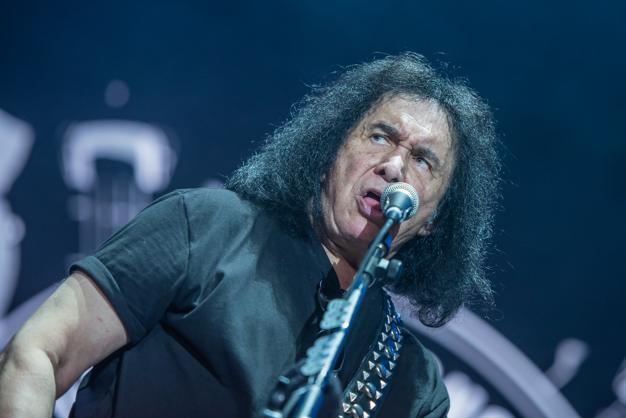Gene Simmons no Summer Breeze 2024. Crédito: Leca Suzuki