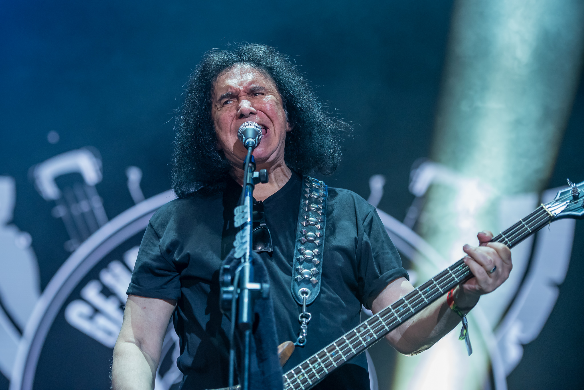 Gene Simmons no Summer Breeze 2024. Crédito: Leca Suzuki