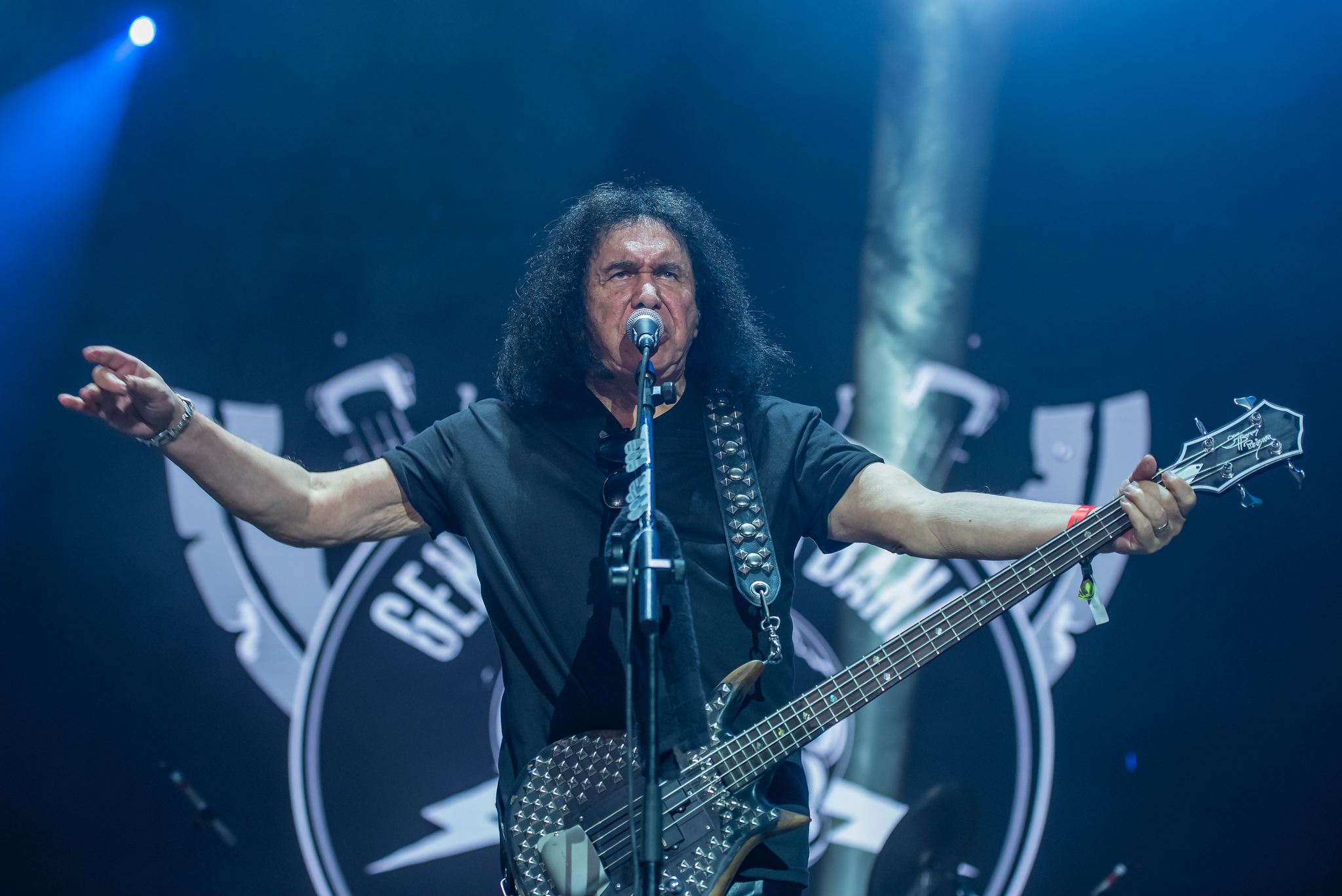 Gene Simmons no Summer Breeze 2024. Crédito: Leca Suzuki