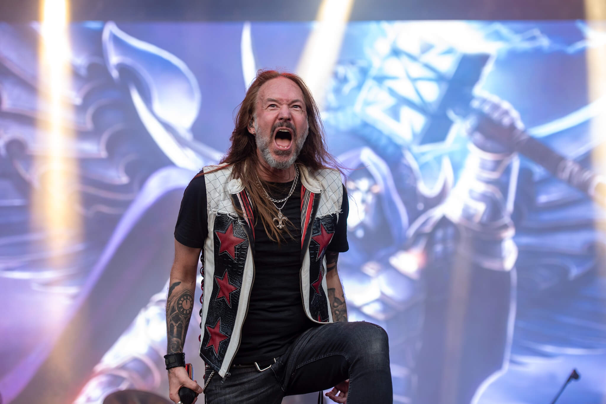 Hammerfall no Summer Breeze 2024. Crédito: Leca Suzuki