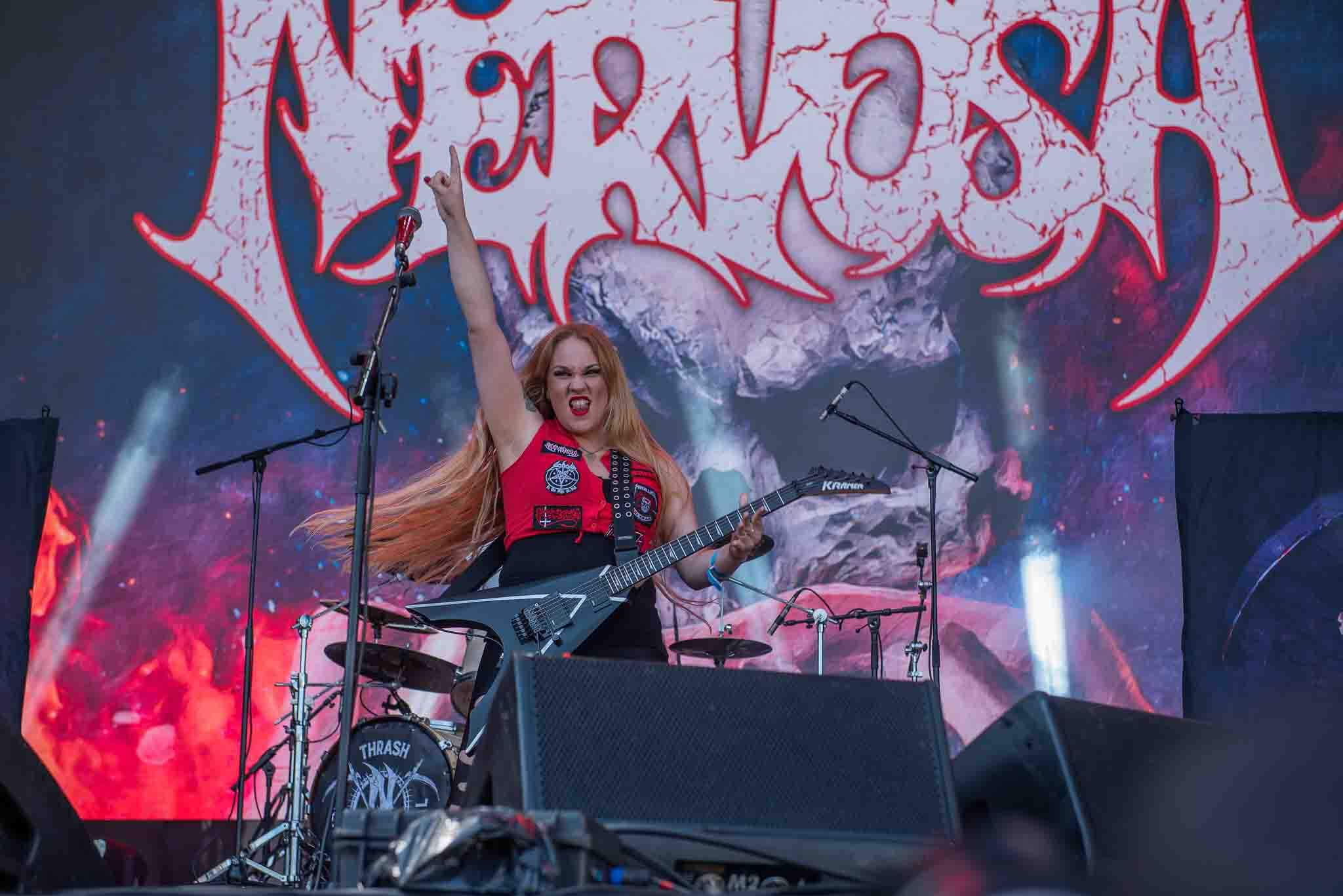 Nervosa no Summer Breeze 2024. Crédito: Leca Suzuki