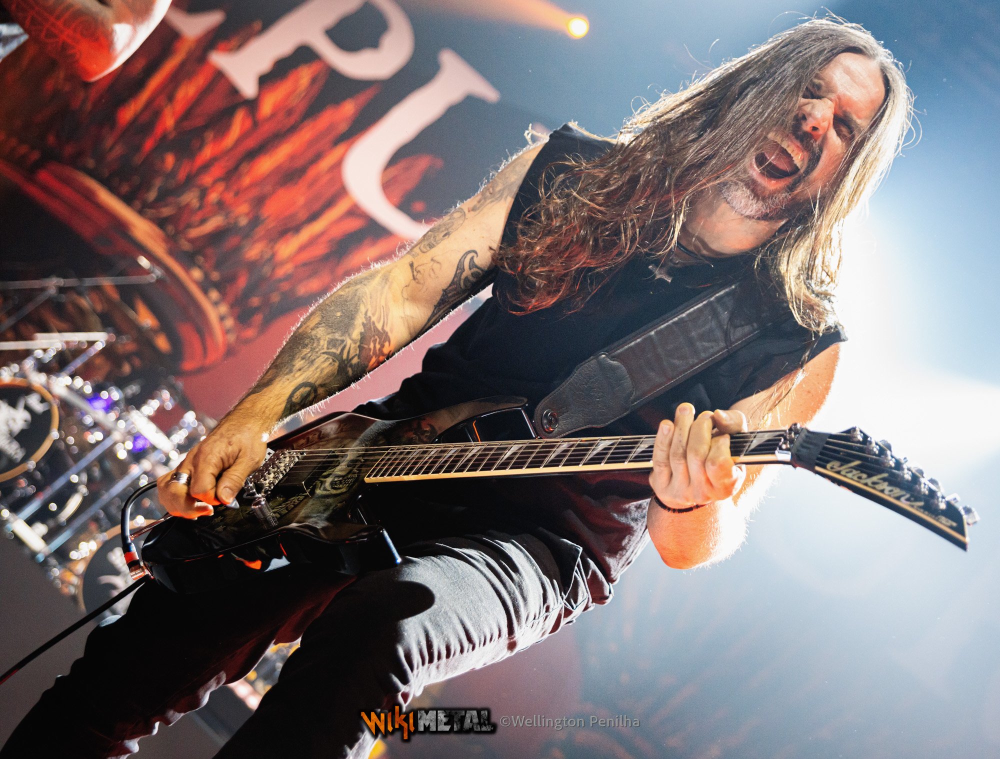 Sepultura no Espaço Unimed com a turnê de despedida 'Celebrating  Life Through Death'. Crédito: Wellington Penilha